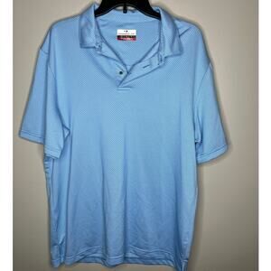 Grandslam Light Blue Collared Mens Golf Polo Tee Shirt Size Large